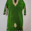 Green Velvet Pheran with Zari Work Gulnoor (8-9 years)