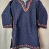 Mahrosh Dark Grey Tweed Pheran with Aari Work
