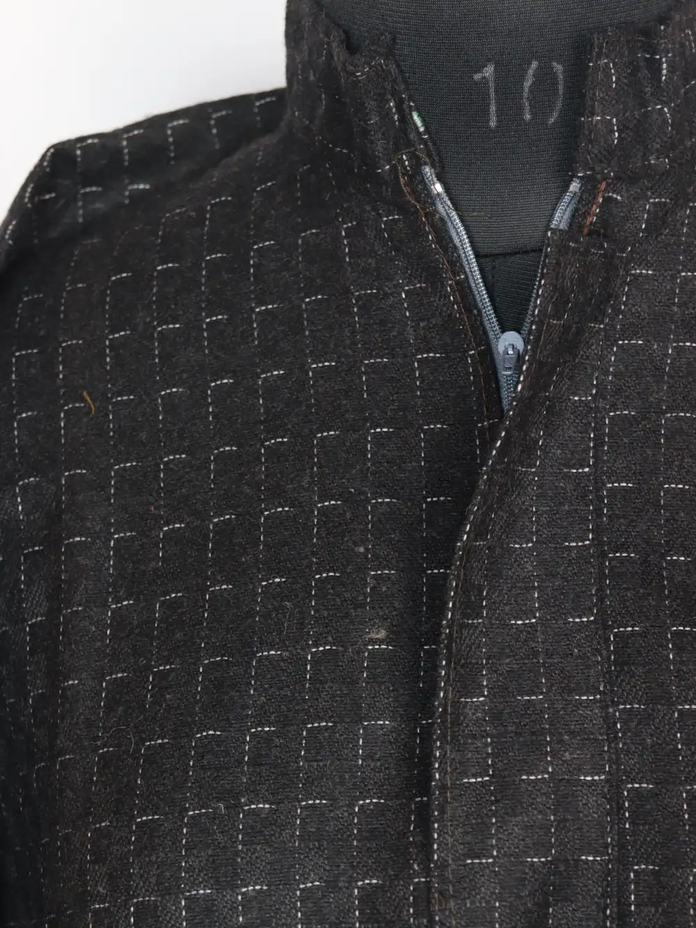 Black Kashmiri Boys Pheran in Zarar Tweed - Image 3