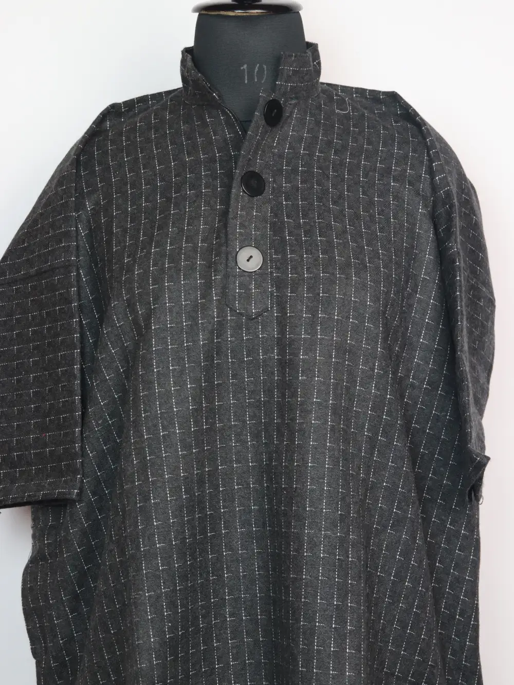 Ruhan Kashmiri Boys Black Pheran in Tweed - Image 2