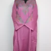 Mirza Pink Pheran with Hand Sozni Work in Raffal Wool