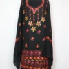 Black 3pc Woolen Suit Dress Material with Aari Embroidery Laila