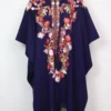 Dark Blue Kashmiri Cape Shawl for Winter in Wool