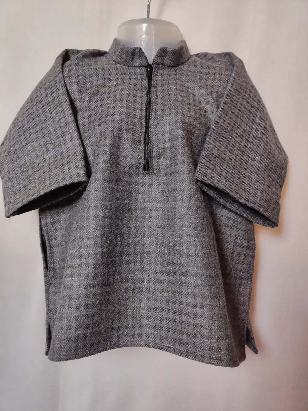 Grey Kashmiri Kids Pheran in Tweed Rizq