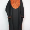 Loose Pheran Black with Aari Embroidery in Tweed Mannat