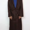 Chocolate Brown Winter Gown | Bathrobe for Men in Tweed Wool