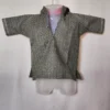 Ilham Kashmiri Green Kids Pheran in Tweed for Kids with Topi (12-18 months)