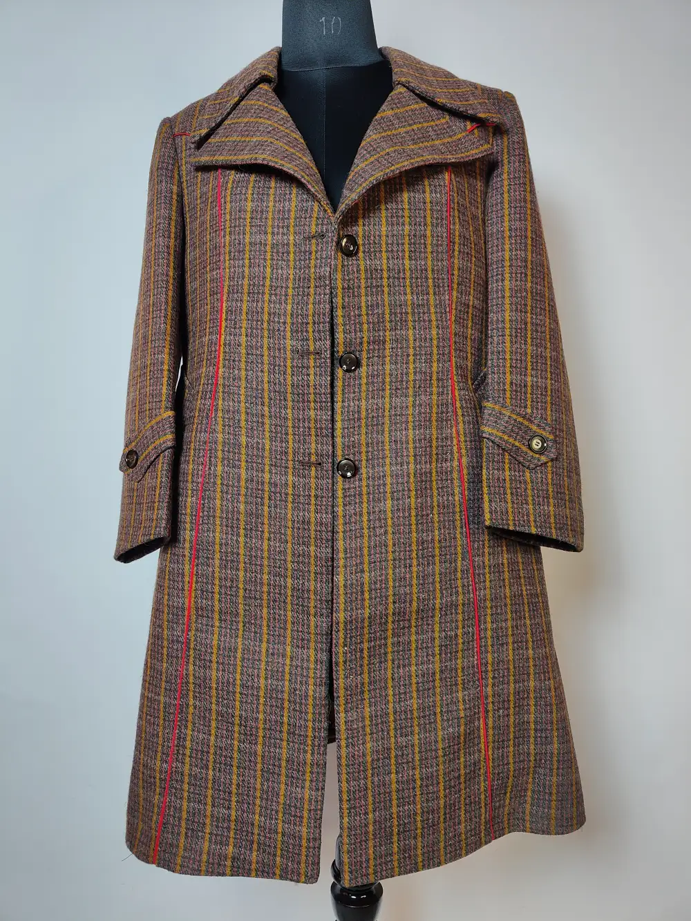 Sabr Handloom Tweed Brown Coat