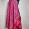 Pink Nazneen Kani Silk Shawl With Weaving