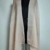 Kashmiri Cream Plain Stole in Fine Wool Sukoon