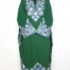 Nafees Green Raffal Wool Pheran With Sleeve and Border Aari Embroidery