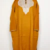 Mustard Raffal Wool Pheran With Botte Tilla Embroidery Nizam