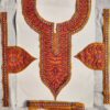Afsana Mustard Patch with Sleeves and Lace in Sozni Embroidery