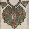 Nihayat Olive Green Patch with Silver Tilla Embroidery with Sleeves and Lace
