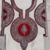 Wine Patch with Silver Tilla Embroidery with Sleeves and Lace