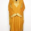 Mustard Cashmilon Wool Pheran With Sleeve and Daman Zari Embroidery Sukoon