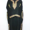 Taseer Black Pheran in Cashmilon Wool With Sleeve and Daman Aari Embroidery