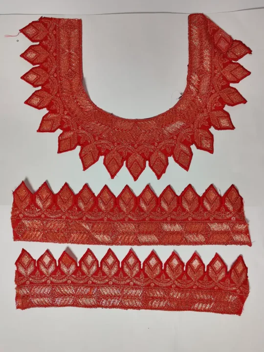 Hamsafar Patch with Copper Tilla Embroidery with Sleeves