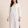 Safed Saaz White Kashmiri Cotton Kurta with Sozni Handwork