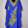 Blue Cotton Kaftan with Aari Work Nigar