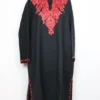 Black Raffal Wool Pheran with Hand Aari Work Dilnawaz