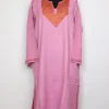 Pink Kashmiri Raffal Wool Pheran with Bushra Hand Sozni Embroidery
