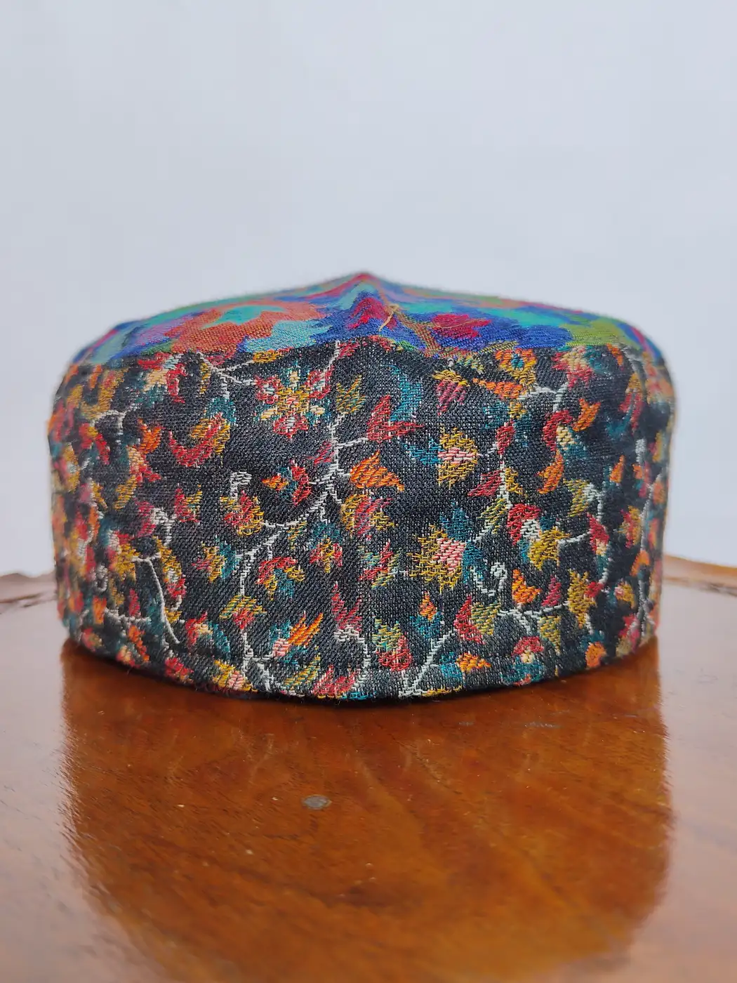 Kashmiri Kani Blue and Black Cap Sarfaraz