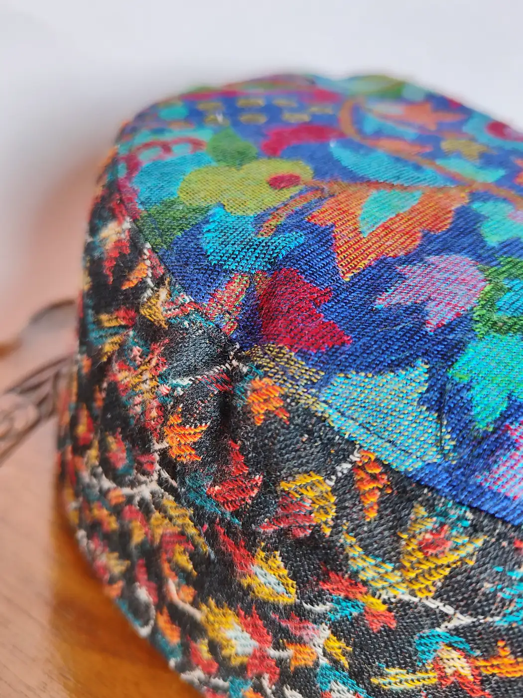 Kashmiri Kani Blue and Black Cap Sarfaraz - Image 3