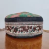 Green and White Kashmiri Kani Cap Hameed