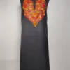 Black Kashmiri 2pc Suit Material Sana with Aari Embroidery in Ruby Cotton