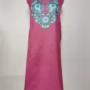 Daniya Smitten Pink 2pc Kashmiri Unstiched Suit with Aari Embroidery in Ruby Cotton