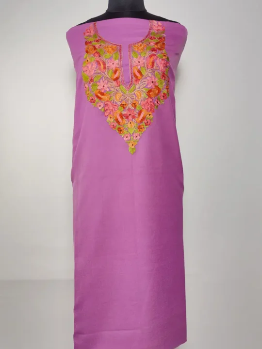 Bahar 2pc Smitten Pink Kashmiri Decent Suit in Summer Cool Cotton with Aari Embroidery