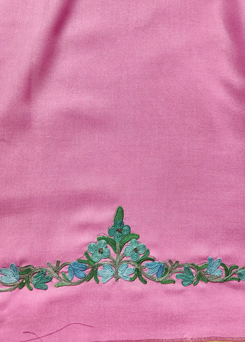 Dilkash Gulab 2pc Kashmiri Salwar Kameez Suit with Aari Embroidery in Summer Cool Cotton - Image 4