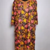 Shabnam Georgette Wine Long Kurti with All-over Aari Embroidery