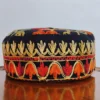 Rukhsar Black Wool Aari Embroidery Cap