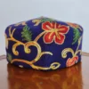 Aari Embroidery Dark Blue Wool Cap Ehsan