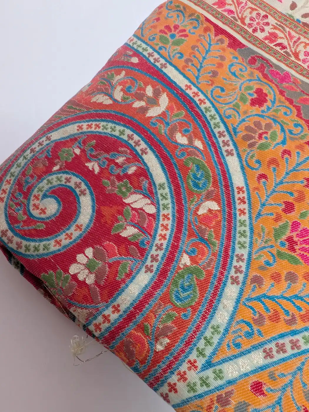 Shaheen Cotton Silk Beige Kani Saree - Image 2