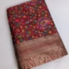 Zari Embroidered Shama Saree in Cotton Silk