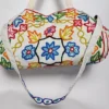 Kashmiri Dholki Gym Hand/Sling bag with Hand Crewel Embroidery