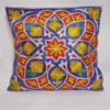 Floral Kashmiri Cushion Covers - Hand Chain Stitch | 16 x 16 | Set of 2