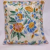 Garden Kashmiri Cushion Covers - Hand Chain Stitch | 16 x 16 | Set of 2