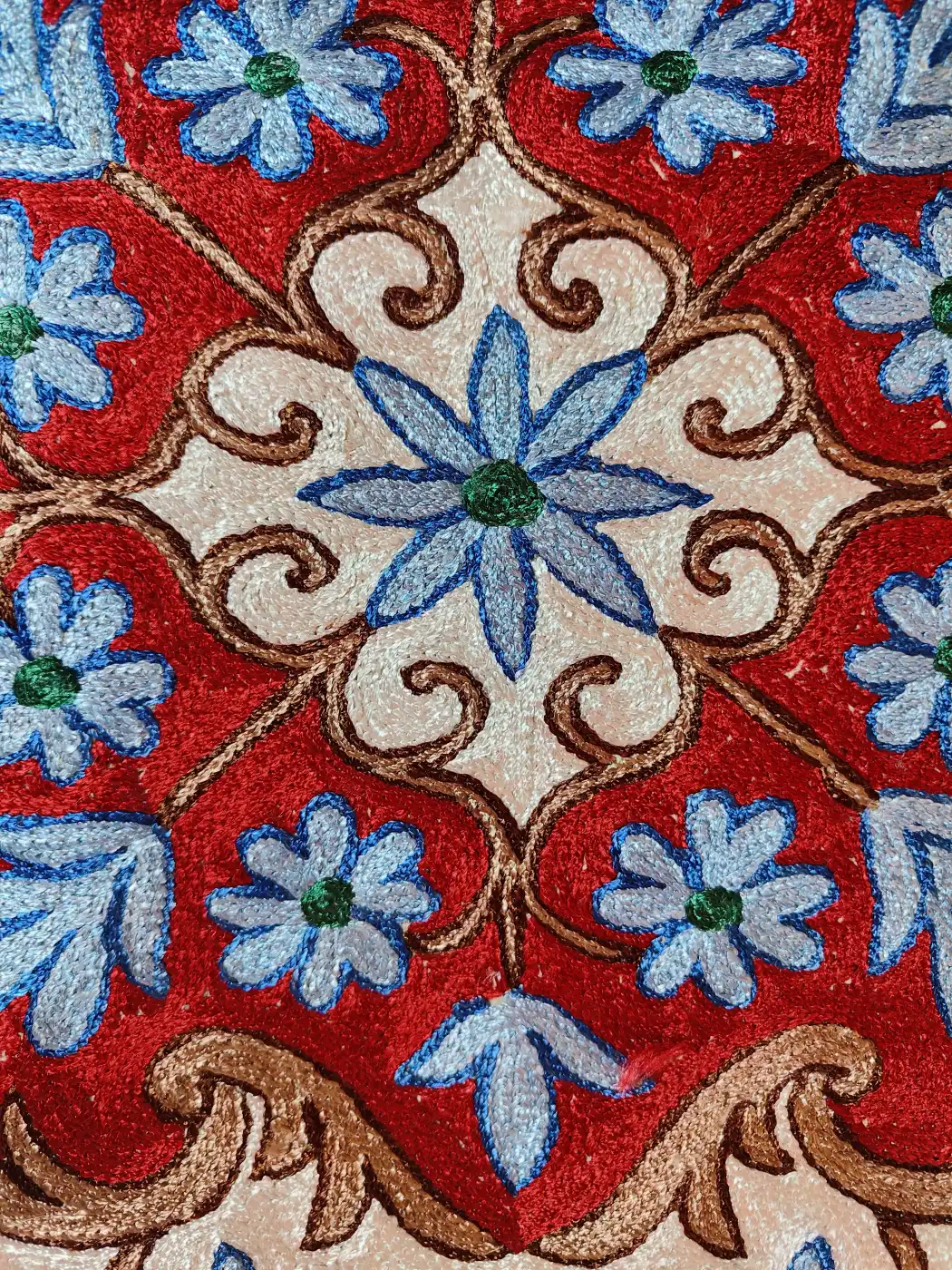 Miri Kashmiri Cushion Covers - Set of 2 - Miri Chain Stitch (16x16) - Image 3