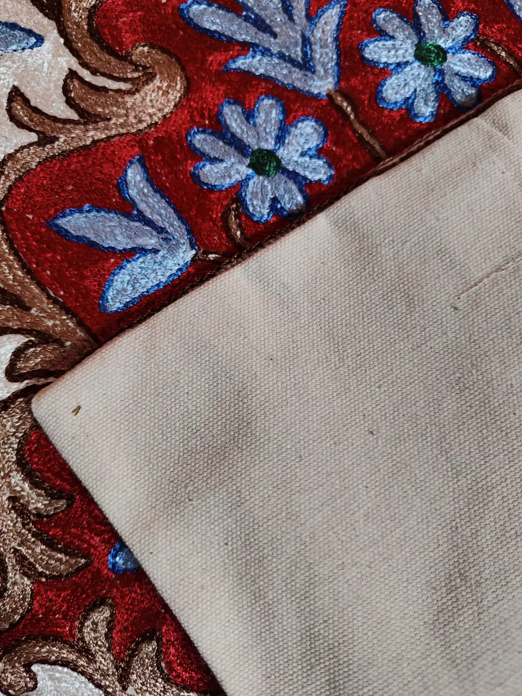 Miri Kashmiri Cushion Covers - Set of 2 - Miri Chain Stitch (16x16) - Image 2