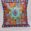 Pair of Kashmiri Cushion Covers in Floral Charm - Hand Chain Stitch | 16 x 16