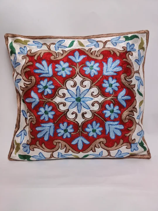 Miri Kashmiri Cushion Covers - Set of 2 - Miri Chain Stitch (16x16)