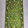 Kashmiri Green Prayer Mat with Aari Embroidery (4 x2 ft)
