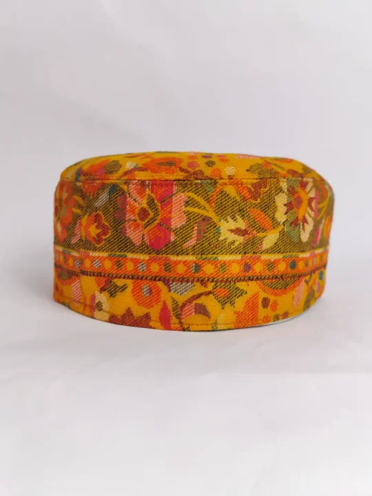 Mustard Classic Omar Kashmiri Kani Cap