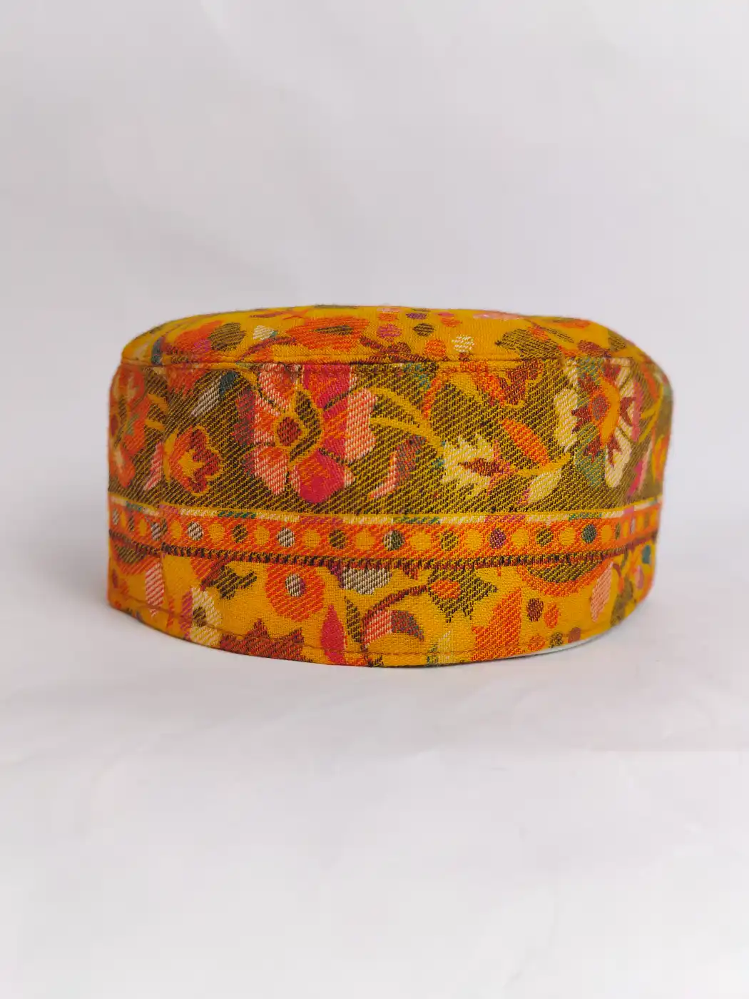 Mustard Classic Omar Kashmiri Kani Cap