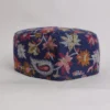 Foldable Kani Cap Omar in Dark Blue from Kashmir