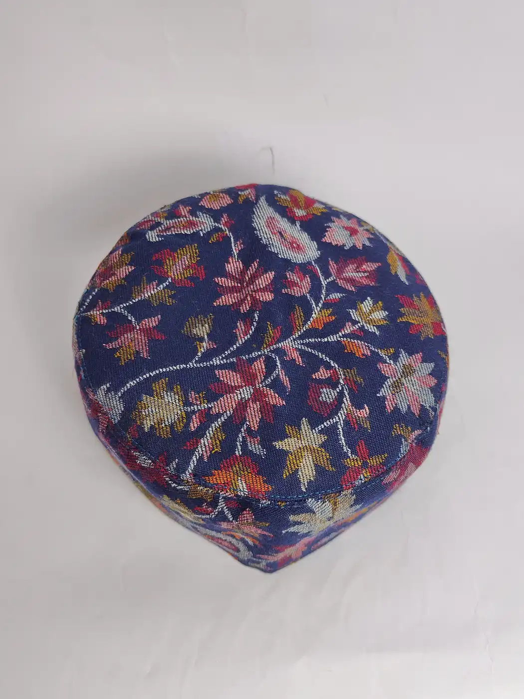 Foldable Kani Cap Omar in Dark Blue from Kashmir - Image 2